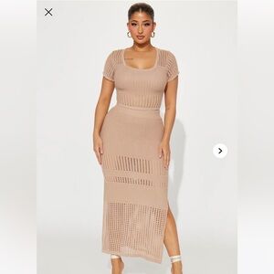Ariana Crochet Skirt Set